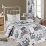Single Quilted Bedspread Set Duvarda Kediler - Grey White
Grey
Black