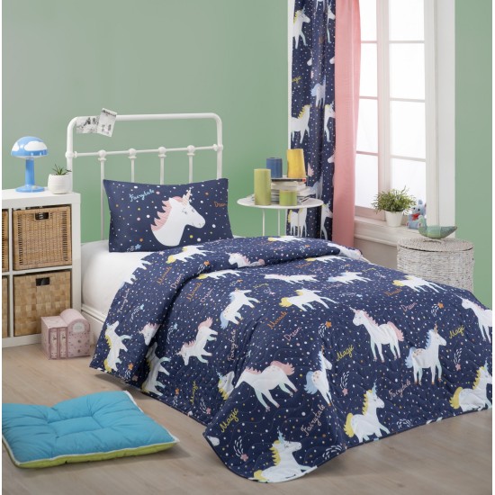 Single Quilted Bedspread Set Magic Unicorn - Dark Blue Dark Blue
White
Yellow Lessentiel Single Quilted Bedspread Set Magic Unicorn - Dark Blue Dark Blue
White
Yellow
