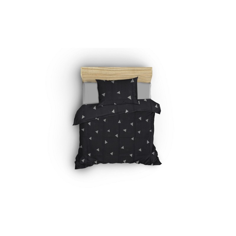 Lessentiel Single Duvet Cover Set Üçgen - Grey Grey
White