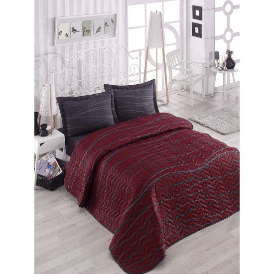Double Quilted Bedspread Set Verda - Claret Red Claret Red
Anthracite Lessentiel Double Quilted Bedspread Set Verda - Claret Red Claret Red
Anthracite
