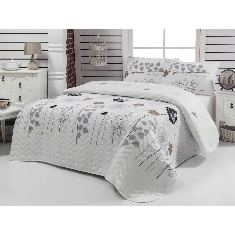 Lessentiel Double Quilted Bedspread Set Atlantis - White White
Grey
Black
Brown