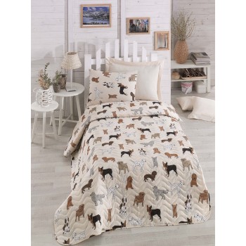 Single Quilted Bedspread Set Havhav - Cream Cream
Beige
Brown
Black
White
Grey