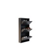 Shoe Cabinet Locking 3 Piece Metal - Anthracite Anthracite
