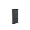 Shoe Cabinet Locking 3 Piece Metal - Anthracite Anthracite