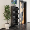 Shoe Cabinet Locking 4 Piece Metal - Anthracite Anthracite
