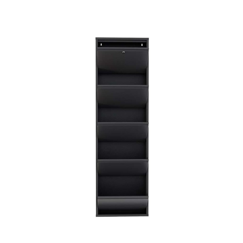 Shoe Cabinet Locking 5 Piece Metal - Anthracite Anthracite