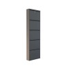 Shoe Cabinet Locking 5 Piece Metal - Anthracite Anthracite