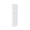 Shoe Cabinet Locking 5 Piece Metal - White White