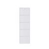 Shoe Cabinet Locking 5 Piece Metal - White White