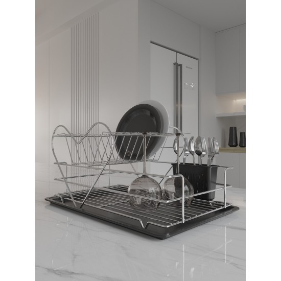 Dish Rack SM505-C Chrome