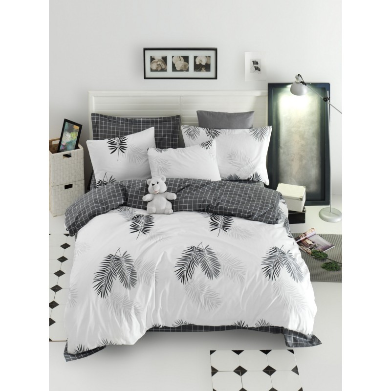 Lessentiel Double Duvet Cover Set Pipong - Black, White Black
White