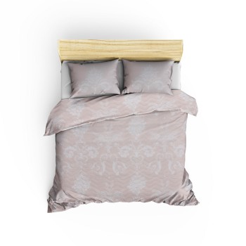 Double Bedspread Set Kraliçe - Mink Mink
White