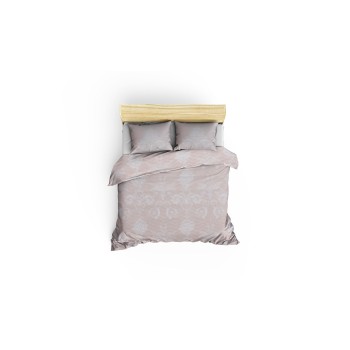 Double Bedspread Set Kraliçe - Mink Mink
White