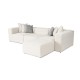 Corner Sofa Frida 4 - Ecru Ecru Atelier del Sofa Corner Sofa Frida 4 - Ecru Ecru