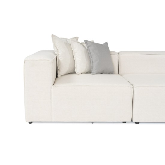 Corner Sofa Frida 4 - Ecru Ecru Atelier del Sofa Corner Sofa Frida 4 - Ecru Ecru