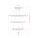Chandelier Ursae White-White Light White Opviq Chandelier Ursae White-White Light White