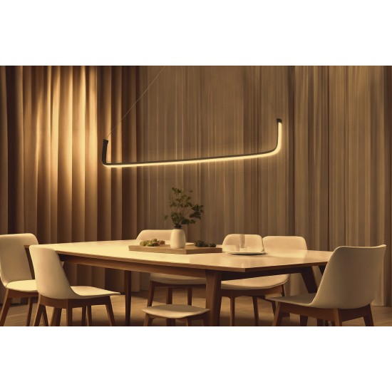 Opviq Chandelier Tadpole - Black, Yellow Light Black