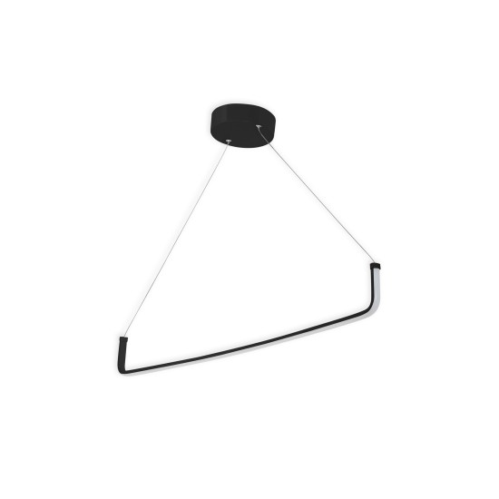 Opviq Chandelier Tadpole - Black, Yellow Light Black