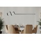 Chandelier Waterwave - Black Body, White Light Black Opviq Chandelier Waterwave - Black Body, White Light Black