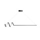 Chandelier Waterwave - Black Body, White Light Black Opviq Chandelier Waterwave - Black Body, White Light Black