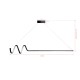 Chandelier Waterwave - Black Body, White Light Black Opviq Chandelier Waterwave - Black Body, White Light Black