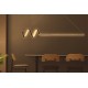 Opviq Chandelier Waterwave - Black Body, Yellow Light Black