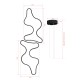 Chandelier Duple Artisan - Black Body, White Light Black Opviq Chandelier Duple Artisan - Black Body, White Light Black