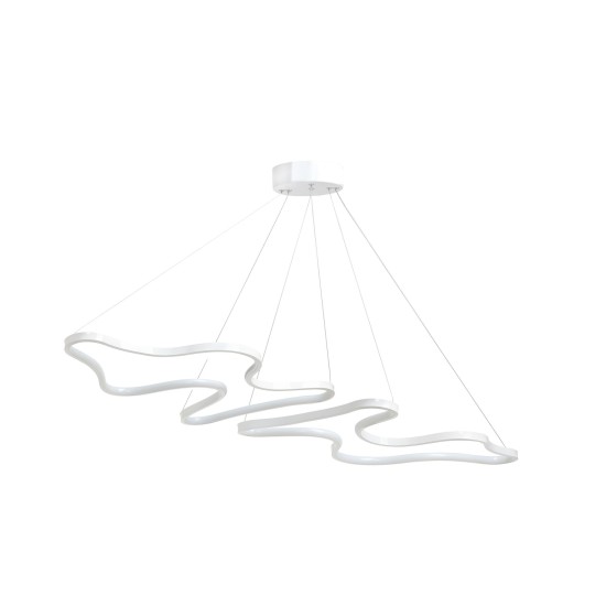 Chandelier Duple Artisan - White Body, White Light White Opviq Chandelier Duple Artisan - White Body, White Light White