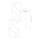 Chandelier Duple Artisan - White Body, White Light White Opviq Chandelier Duple Artisan - White Body, White Light White