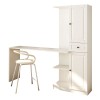 Study Desk & Bookshelf Rb-021 Matte White