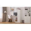 Study Desk & Bookshelf Rb-087 Matte White