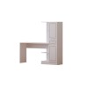Study Desk & Bookshelf Rb-087 Matte White