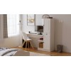 Study Desk & Bookshelf Rb-116 Matte White