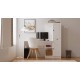 Study Desk & Bookshelf Rb-116 Matte White Study Desk & Bookshelf Rb-116 Matte White