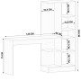 Study Desk & Bookshelf Rb-116 Matte White