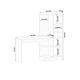 Study Desk & Bookshelf Rb1000401558 Matte White Study Desk & Bookshelf Rb1000401558 Matte White