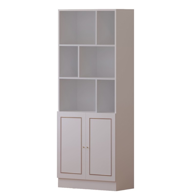 Study Desk & Bookshelf Rb1000401558 Matte White