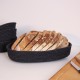 Cotton Bread Basket Set (4 Pieces) JUT01001108D Black Aberto Design Cotton Bread Basket Set (4 Pieces) JUT01001108D Black
