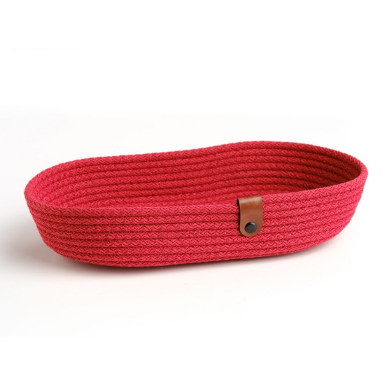 Aberto Design Cotton Bread Basket Set (3 Pieces) JUT01002101D Red