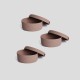 Aberto Design Cotton Basket Set (3 Pieces) JUT02001128D Beige
