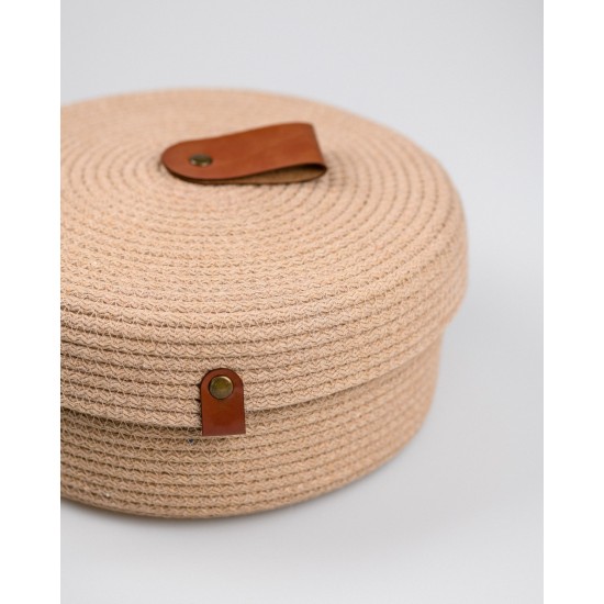 Aberto Design Cotton Basket Set (3 Pieces) JUT02001128D Beige
