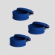 Aberto Design Cotton Basket Set (3 Pieces) JUT02002102D Blue