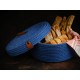 Aberto Design Cotton Basket Set (3 Pieces) JUT02002102D Blue