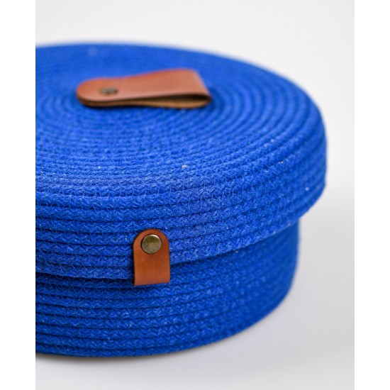 Aberto Design Cotton Basket Set (3 Pieces) JUT02002102D Blue