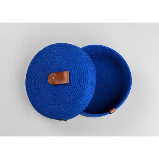 Aberto Design Cotton Basket Set (3 Pieces) JUT02002102D Blue
