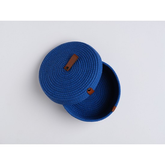 Aberto Design Cotton Basket Set (3 Pieces) JUT02002102D Blue
