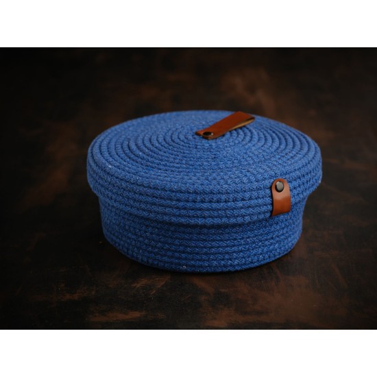 Aberto Design Cotton Basket Set (3 Pieces) JUT02002102D Blue