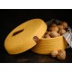 Aberto Design Cotton Basket Set (3 Pieces) JUT02002105D Yellow