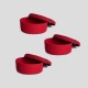 Aberto Design Cotton Basket Set (3 Pieces) JUT02002201D Red
