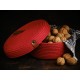 Aberto Design Cotton Basket Set (3 Pieces) JUT02002201D Red